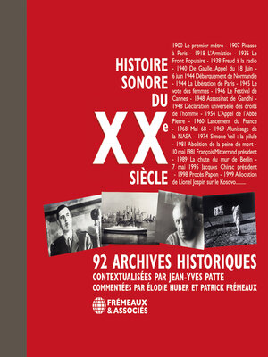 cover image of Histoire sonore du XXe siècle